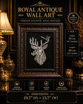 Aurelius Stag - Handcrafted Mirror Mosaic Wall Art